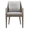 Armen Living Silvana Outdoor Wicker and Aluminum Gray Dining Chair with Beige Cushions, PK2 840254332911 - alternate 2